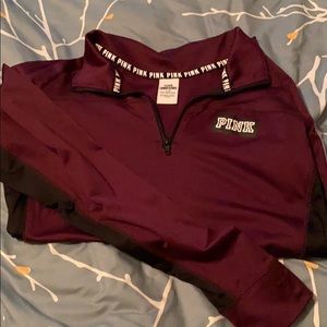PINK Ultimate Quarter Zip Large